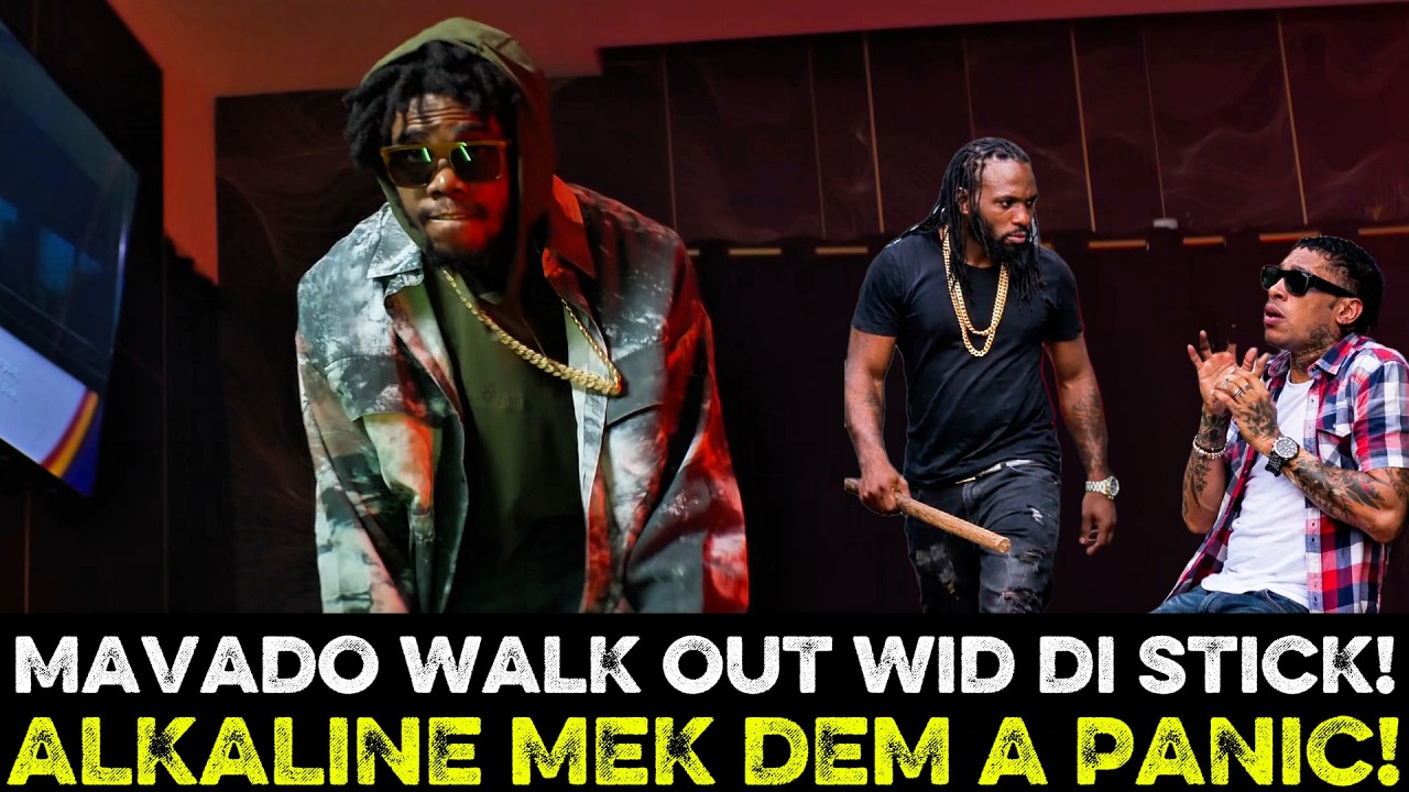 ALKALINE STANDS ALONE! MAVADO USE A STICK TO BEAT UP GRAMPS ON WYFL RIDDIM, NEW RULES BARCLAYS MAR21