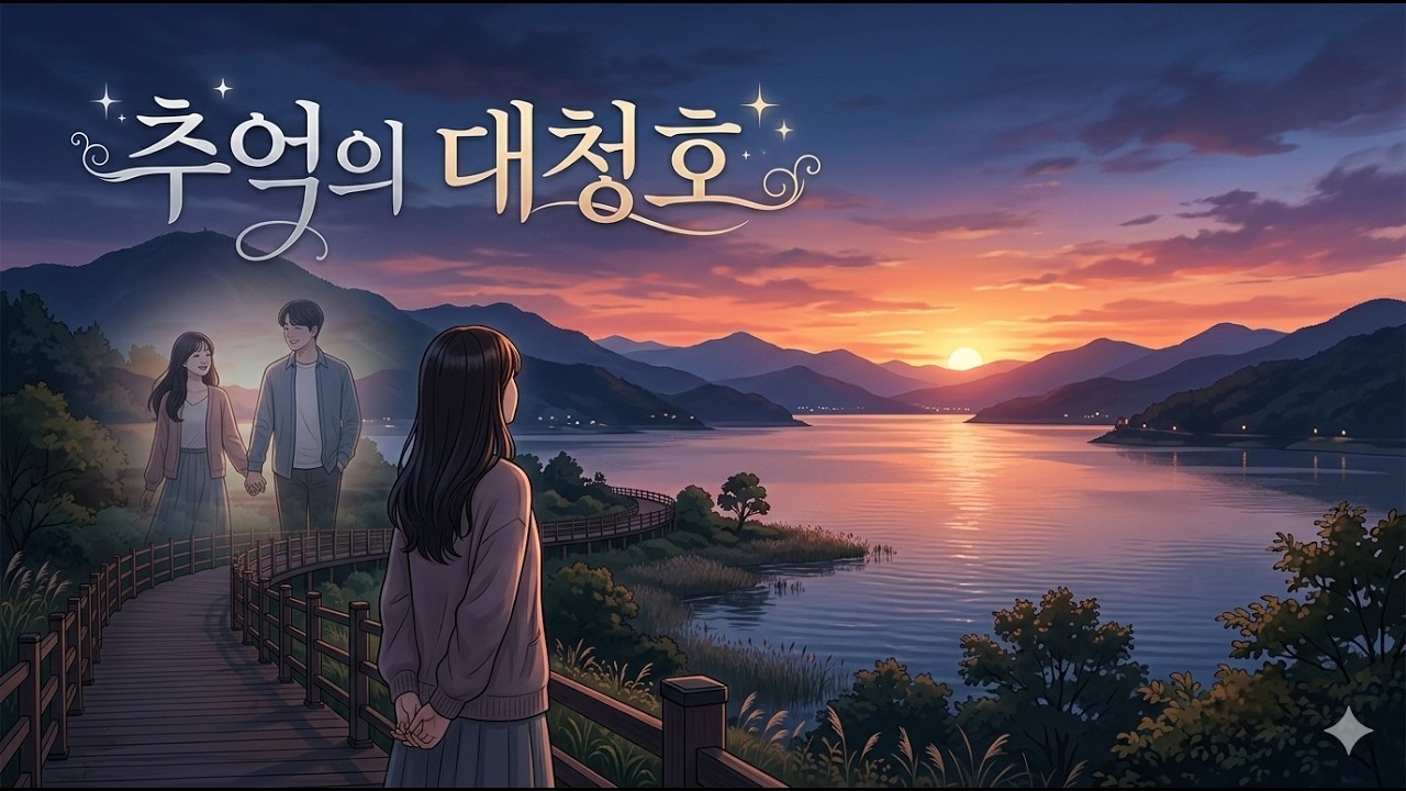 추억의 대청호 - 한달님 (커버곡) | 대청호 호반길에서 떠나간 님을 기다리는 애절한 노래