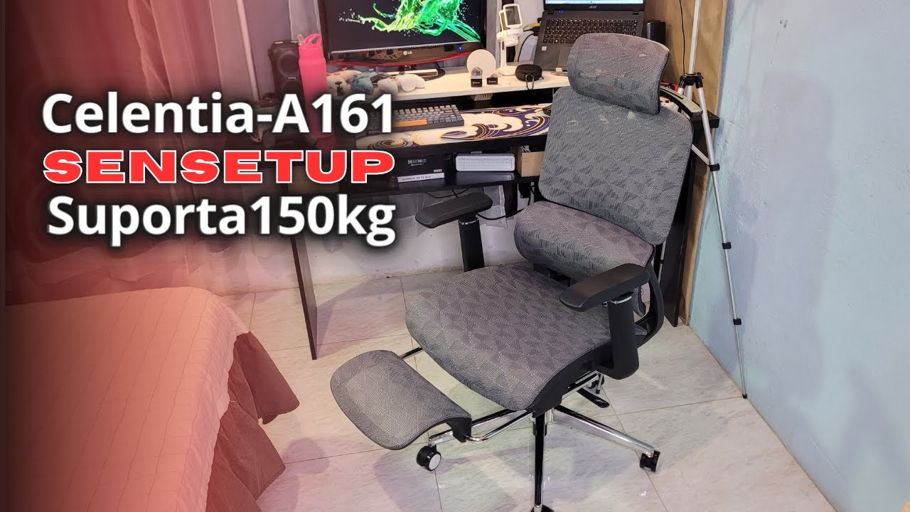 CHEGOU!! Cadeira Ergonômica Tela Mesh CUSTO BENEFICIO (Celentia-A161)