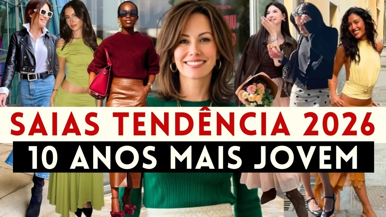 🔴COMO PARECER 10 ANOS MAIS JOVEM COM SAIAS TEND&Ecirc;NCIA 2026! MULHER  40, 50, 60, 70+ ANOS| Maga Moda