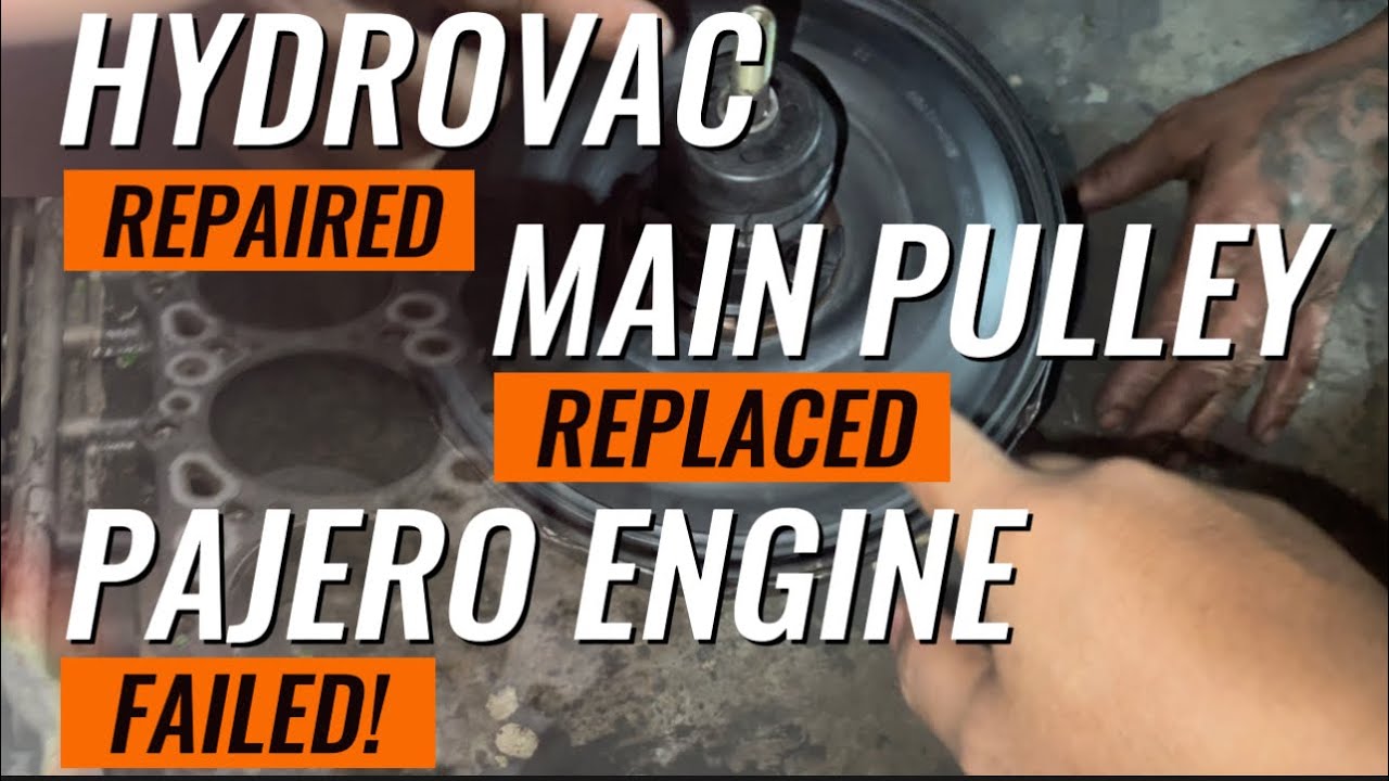 REPAIRED HYDROVAC, MAIN PULLEY NAG SLIDE! PAJERO 4M40 MINARDER!