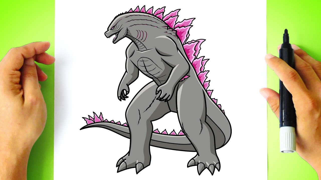 Como DESENHAR o GODZILLA - Cómo DIBUJAR a GODZILLA - Godzilla x Kong 2024 - [ Drawing Tutorial ]