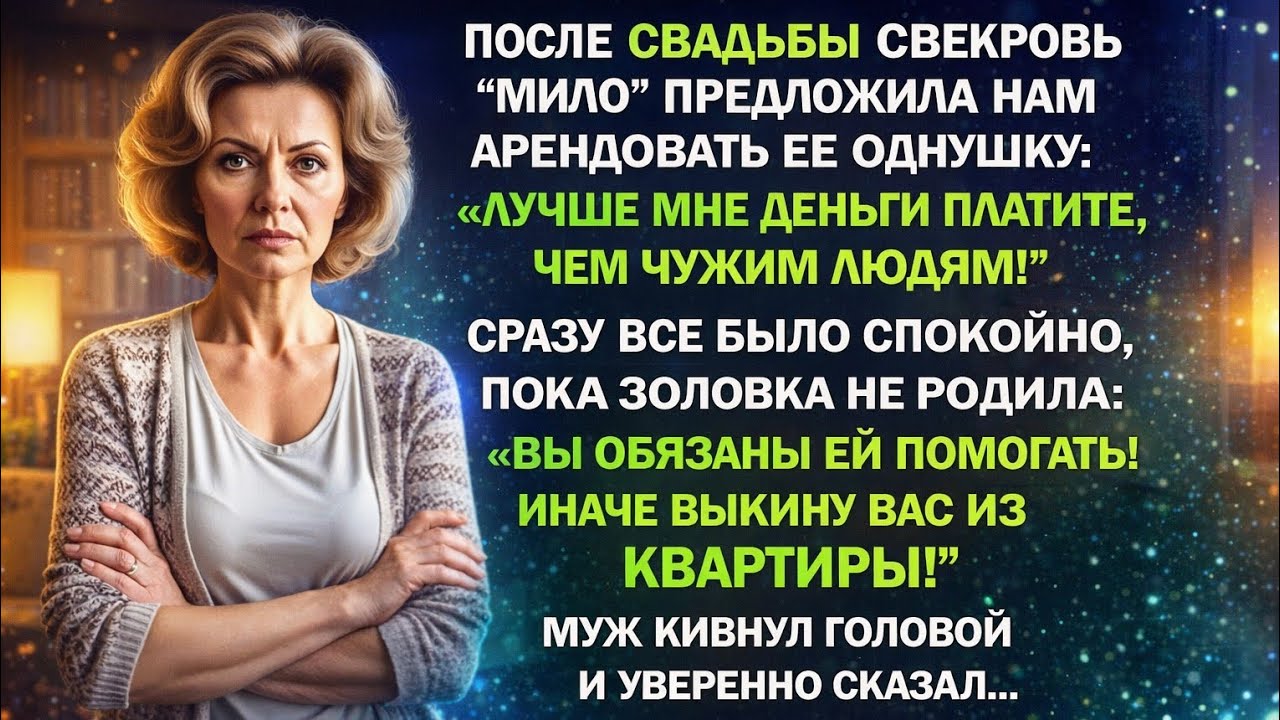Вы обязаны помогать сестре, иначе выкину вас из квартиры! - заявила свекровь, а муж ответил...