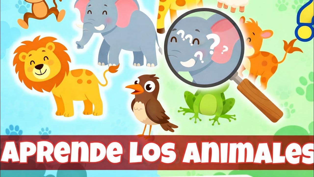 Aprende los animales.  #nin̈os #musica #infantil #bebés #musica #cartoon #infancia 