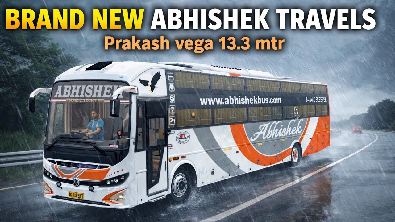 BRAND 😍 NEW ABHISHEK TRAVELS Prakash vega 13.5 mtr BUS 