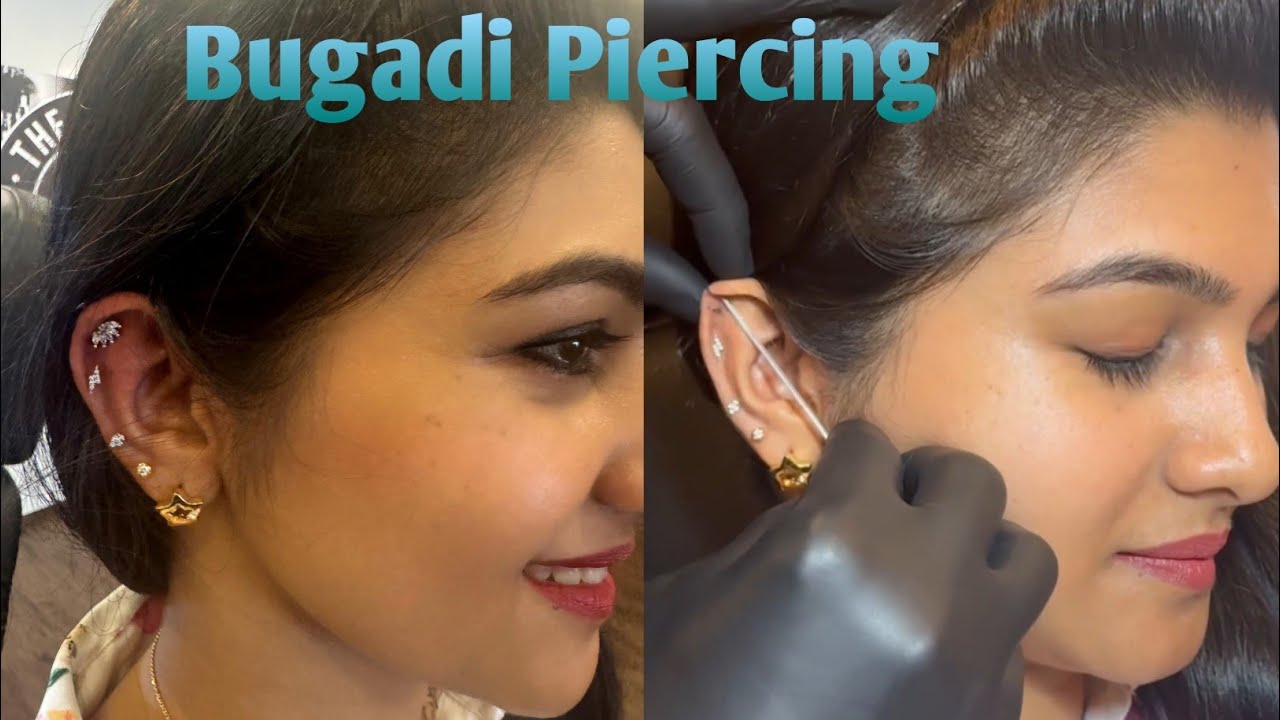 Bugadi Piercing |Helix Piercing |Ear Piercing| @sl_art_haven #helixpiercing #bugadi #earpiercing