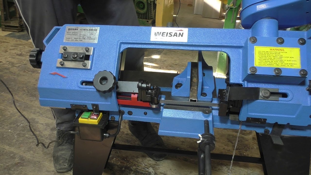 Сборка и настройка ленточной пилы по металлу WEISAN GFW5012
