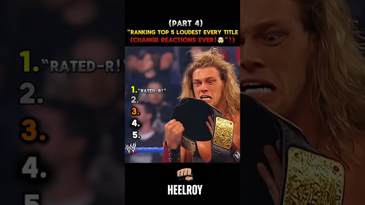 Top 5 Loudest WWE Title Change Crowd Reactions Ever! 🔥 | Part 5