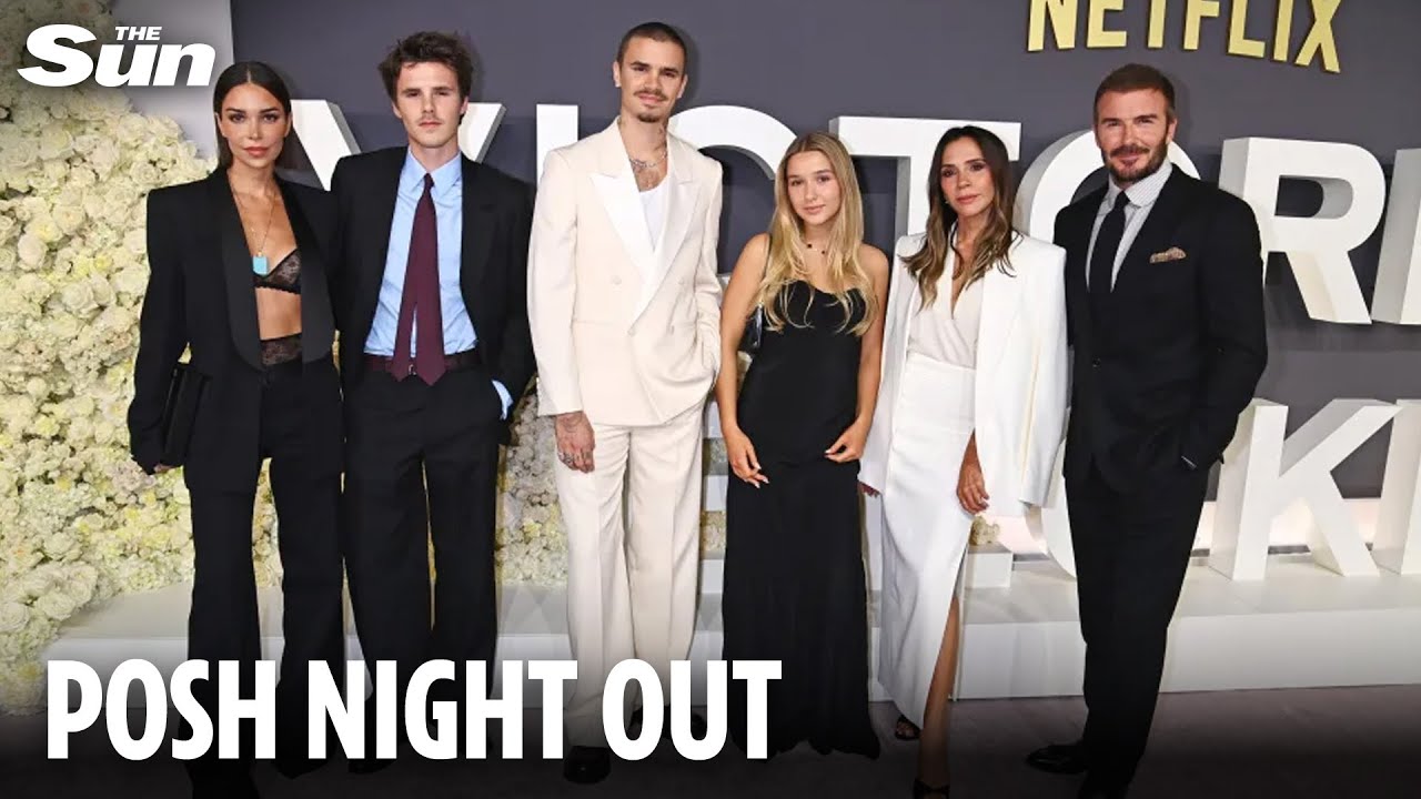 Beckham family stun on red carpet at premiere of Victoria&rsquo;s new Netflix doc  - but without Brooklyn