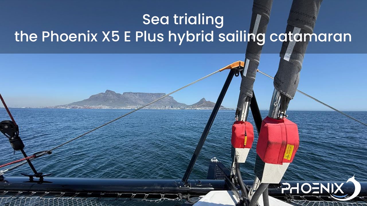 Seatrialing the Phoenix-built Xquisite X5 E Plus hybrid sailing catamaran 