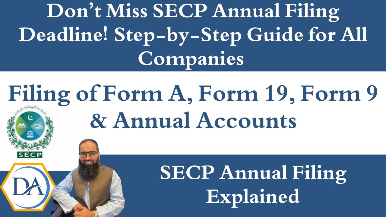 Don&rsquo;t Miss SECP Annual Filing Deadline! Step-by-Step Guide for All Companies in Pakistan