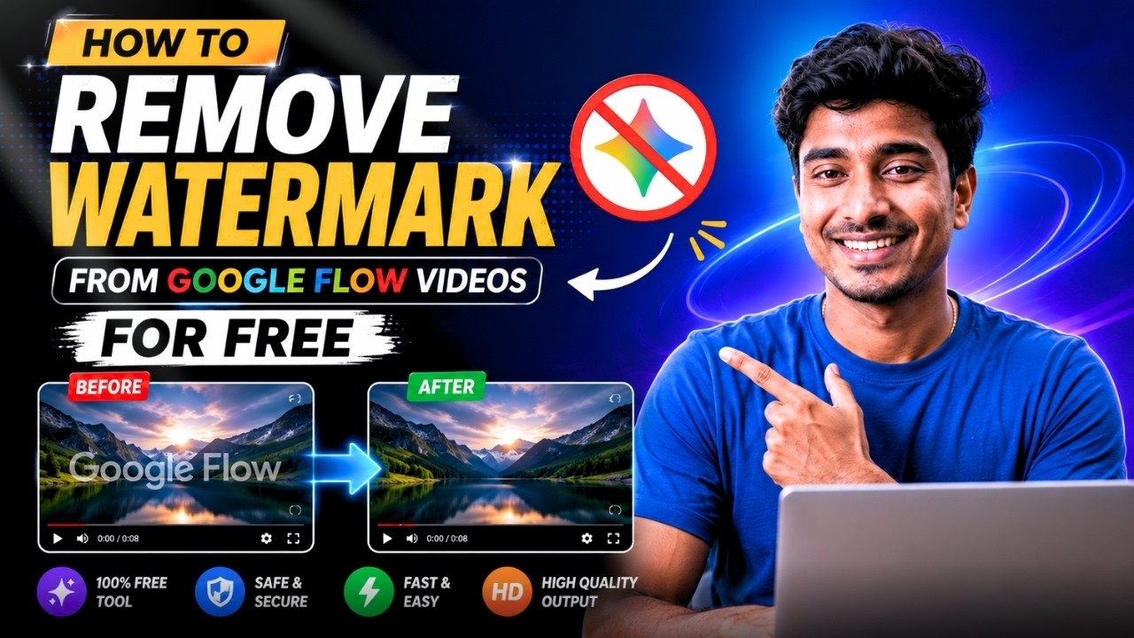 Remove Google Flow Watermarks from Videos in Seconds!