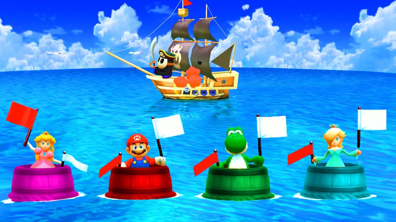Mario Party The Top 100 MiniGames Princess Peach Vs Mario Vs Princess Rosalina Vs Yoshi (Master COM)