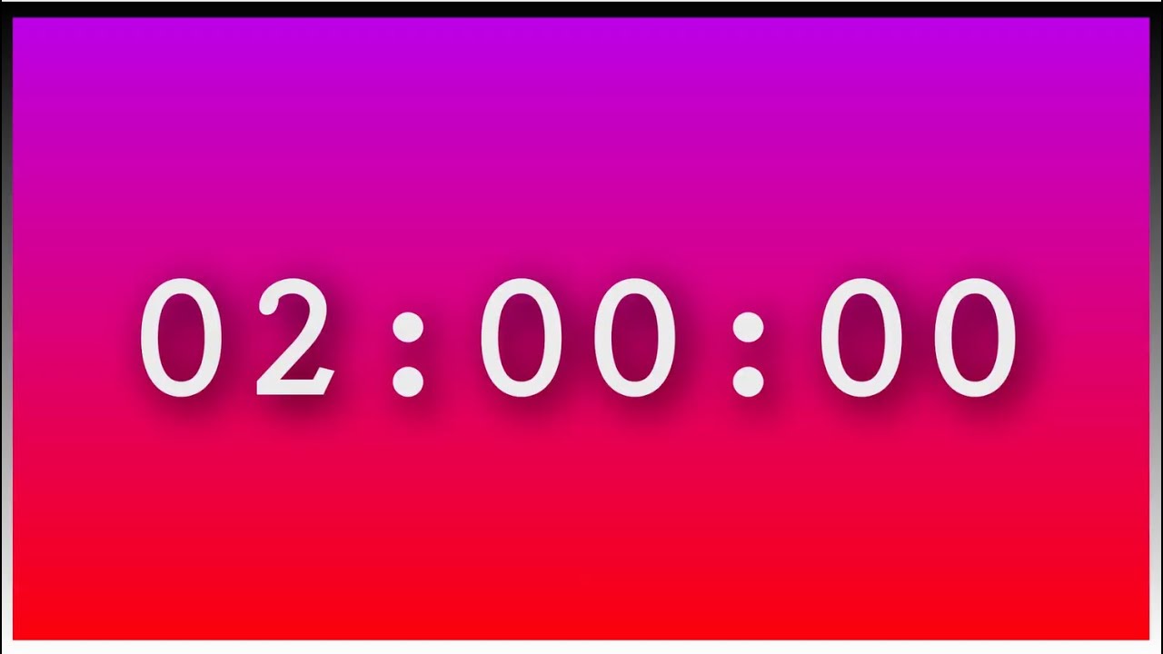 2 Hours Timer - 2 Hours Countdown #Time #Timer #Countdown #Clock #Hour