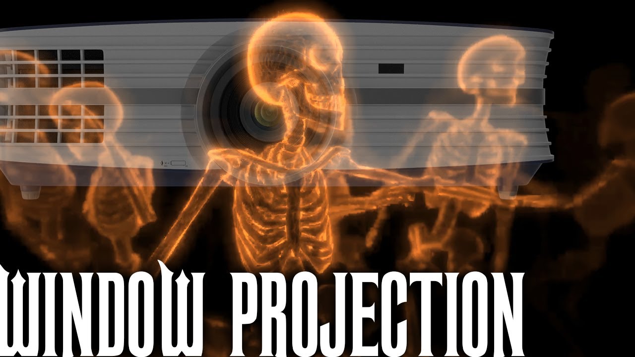 Halloween Window Projection - Dancing Skeletons - 3 Hours