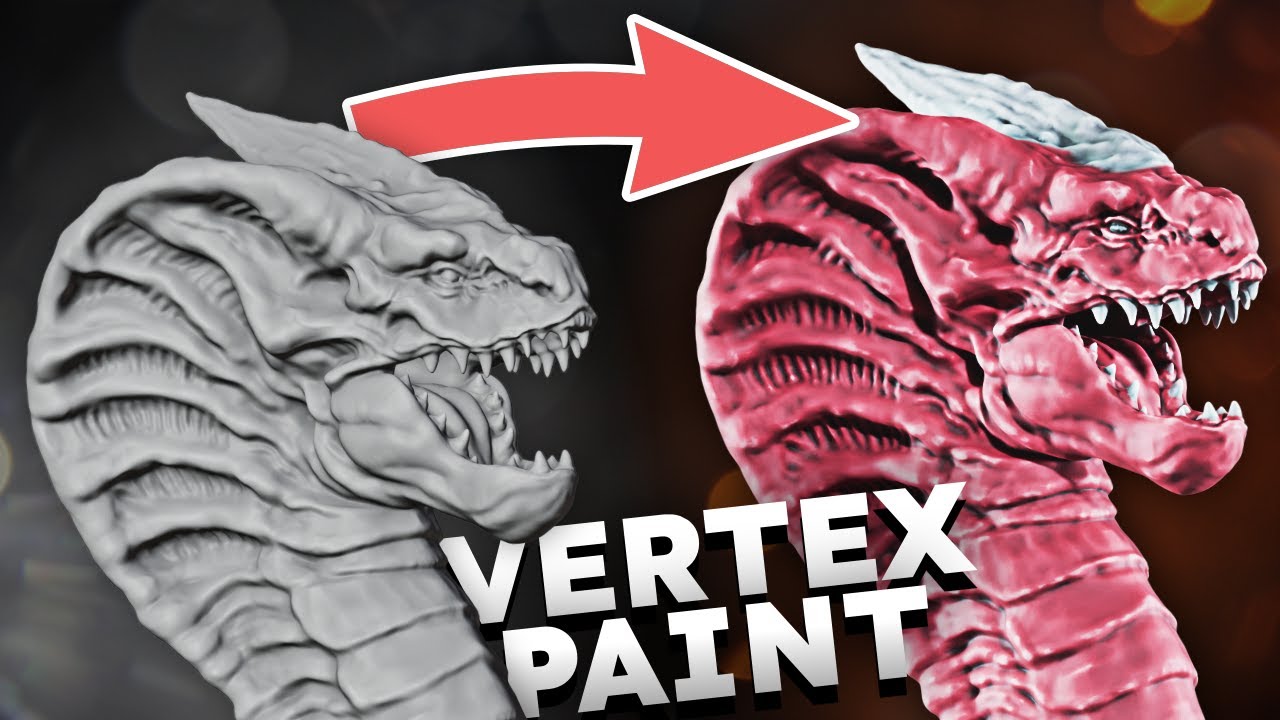 Teksturowanie... bez tekstur? - Blender Vertex Paint