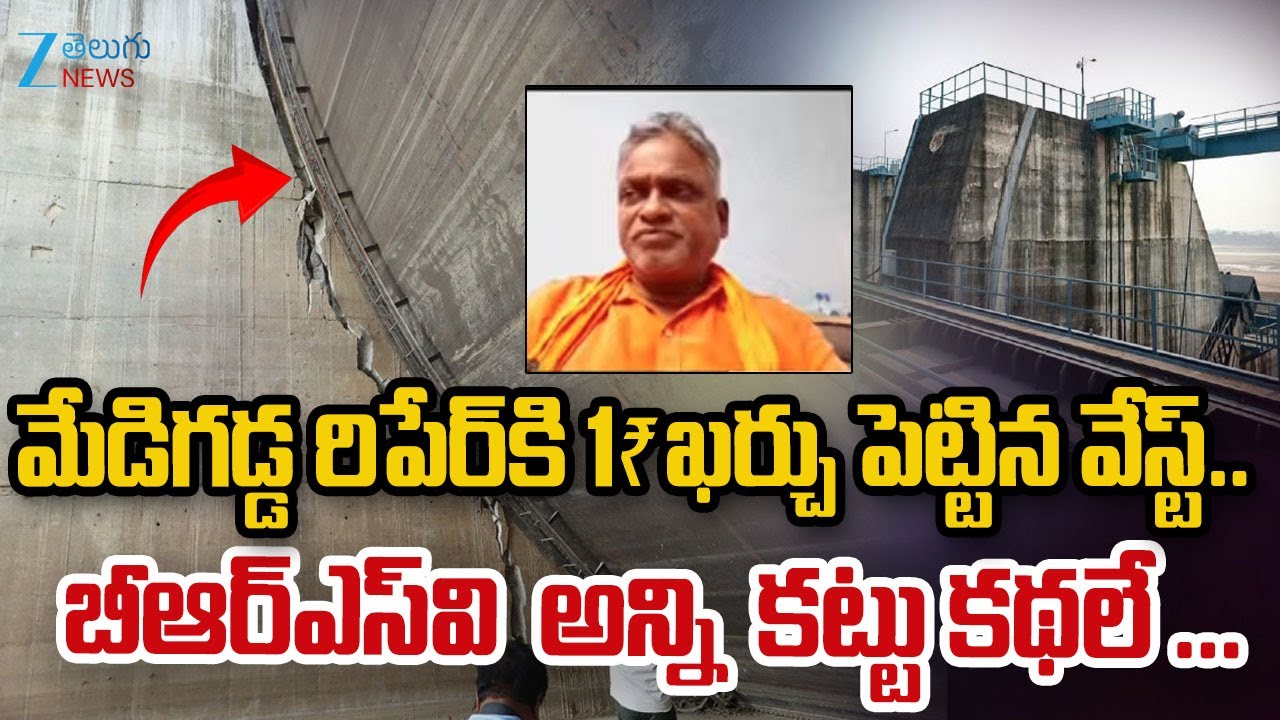 Kaleshwaram Project Senior Engineer Ramana Comments On Medigadda Barrage Repairs |  ZEE Telugu News