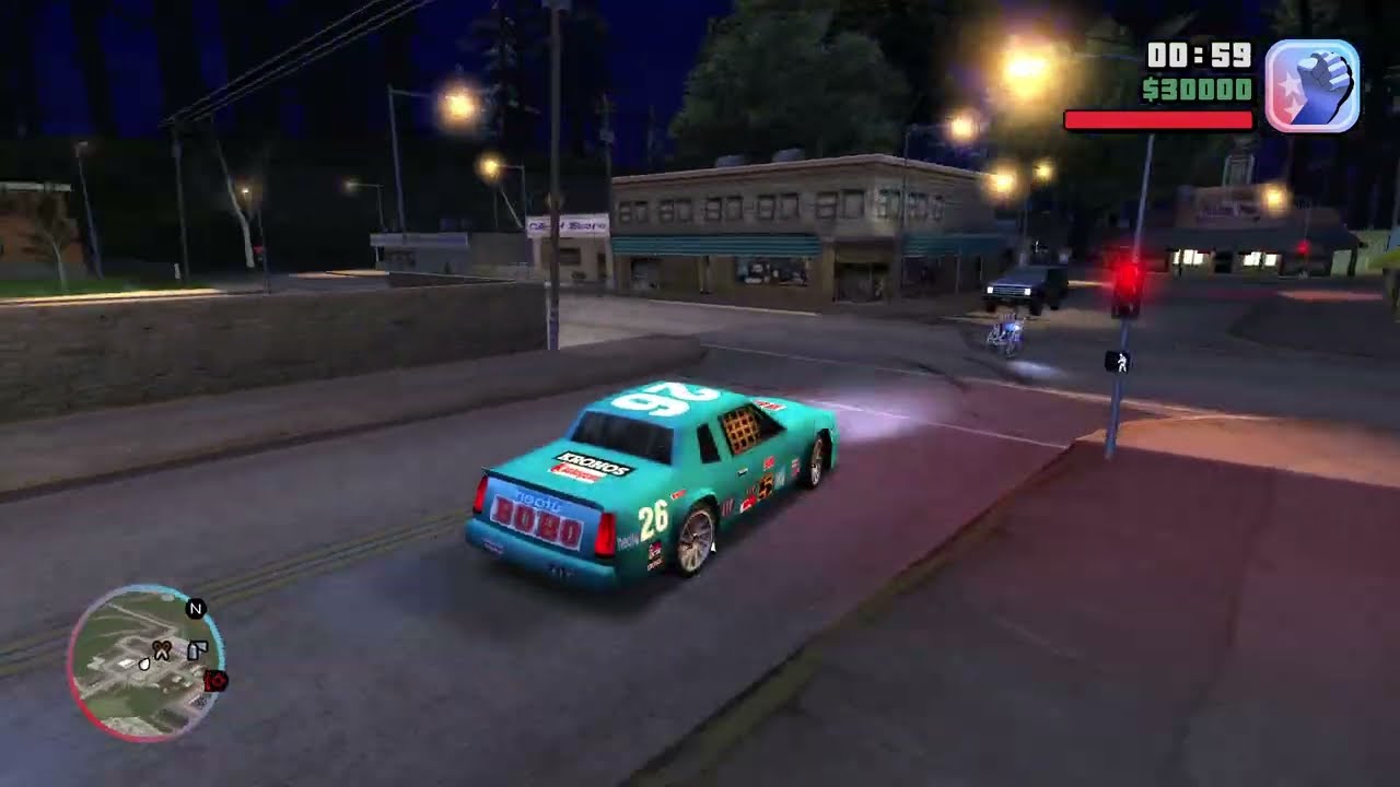 Driving from Grove Street to Liberty City and the game crashes at the end
