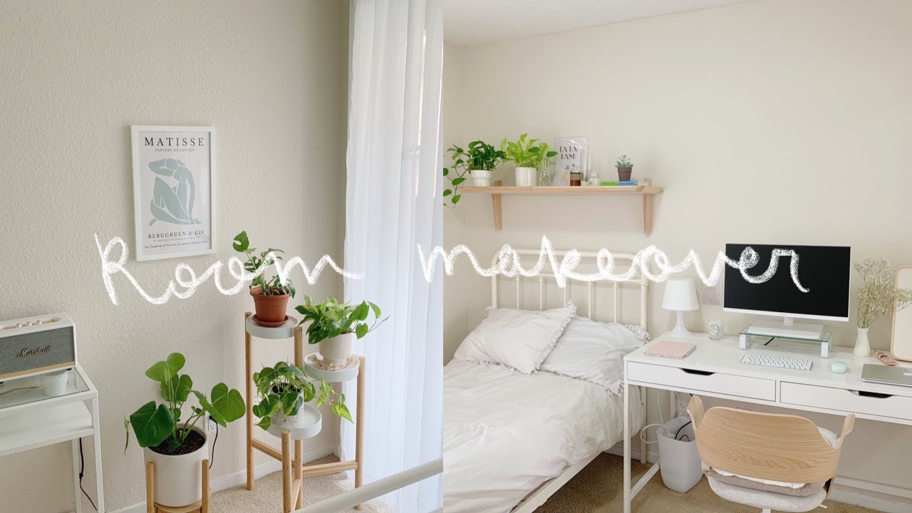 aesthetic room makeover + room tour