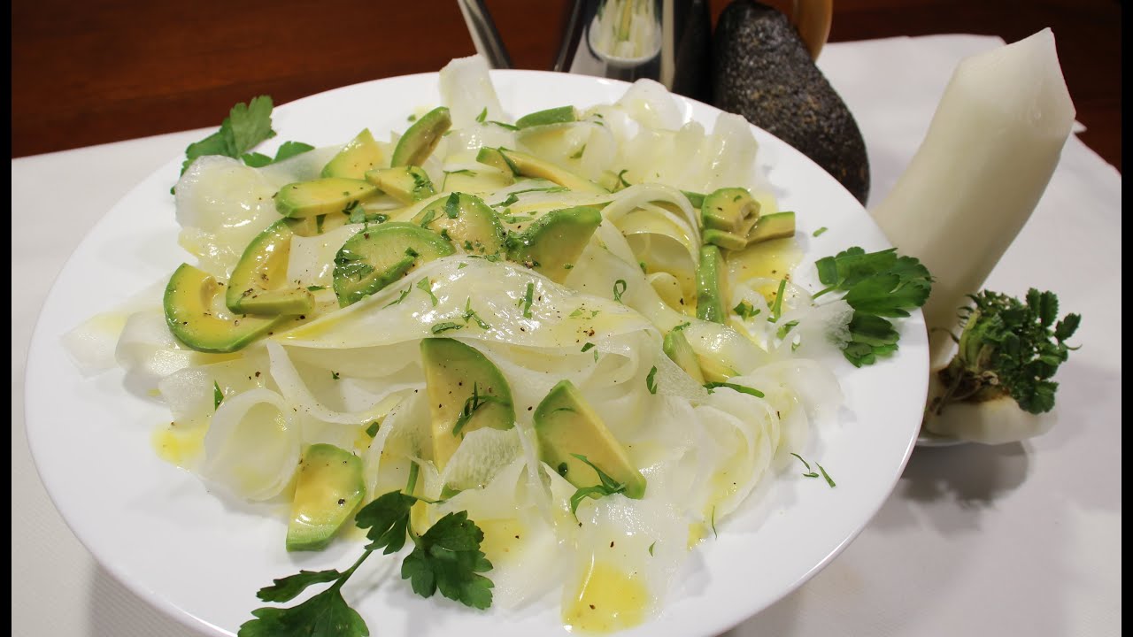 DAIKON RICETTE | RADICE DI DAIKON,  Avocado e Vinaigrette | DAIKON RECIPE