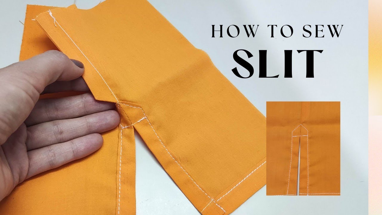 how to sew a French Seam with a split | DIY step by step sewing tutorial for a Professional Finish