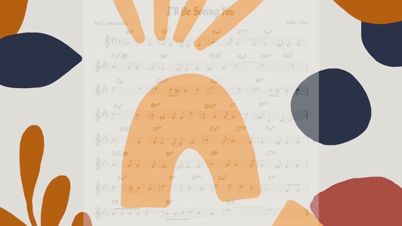 I'll Be Seeing You (Kahn / Fain) Backing track + music sheet
