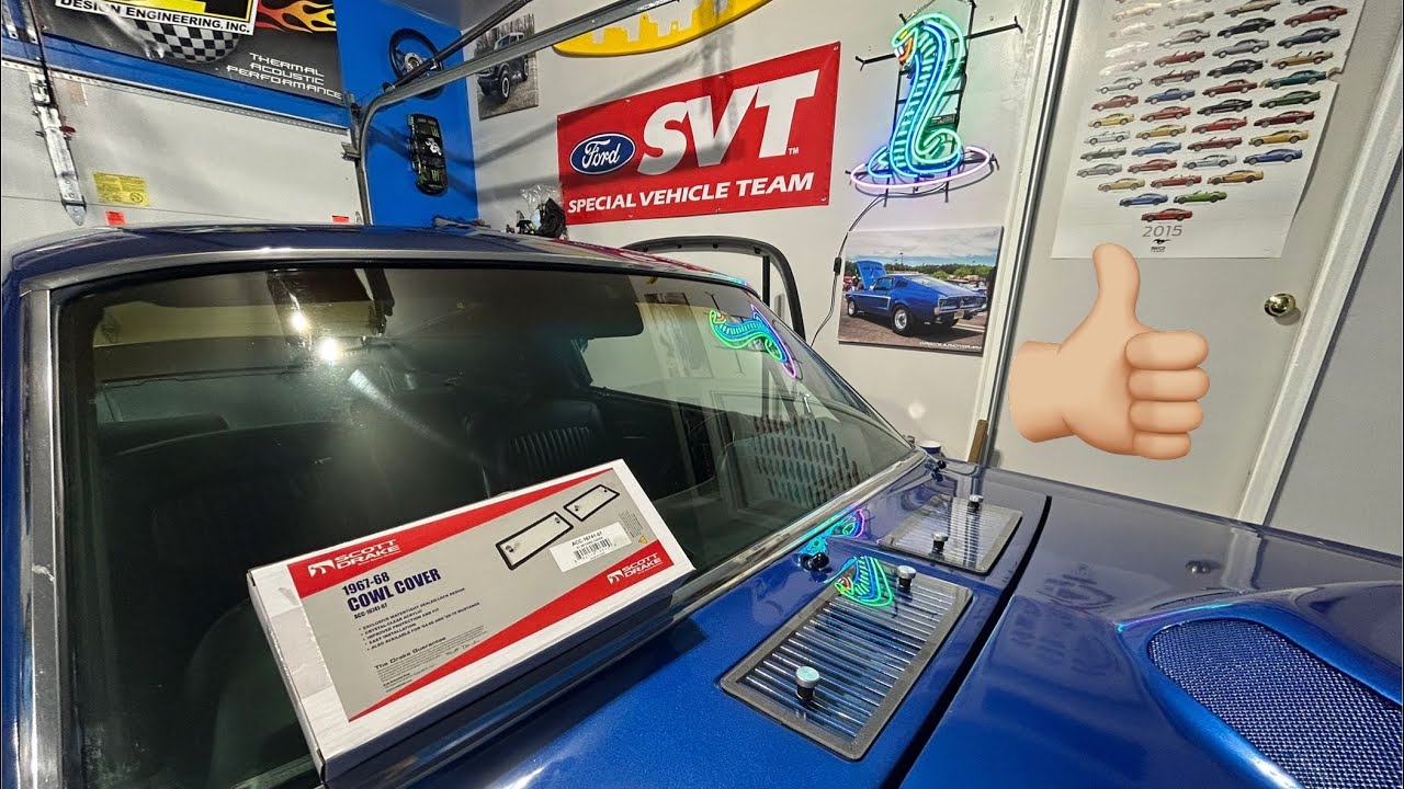 1968 Mustang Scott Drake Cowl Covers Install & Review