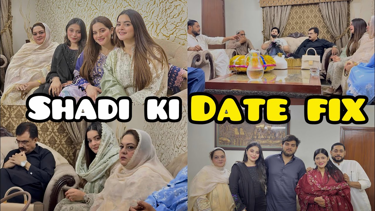 Bhai or bhabhi ki shadi ki date fix 😍 | bhabhi ki eidi bhe gye | congratulations to them ❤️