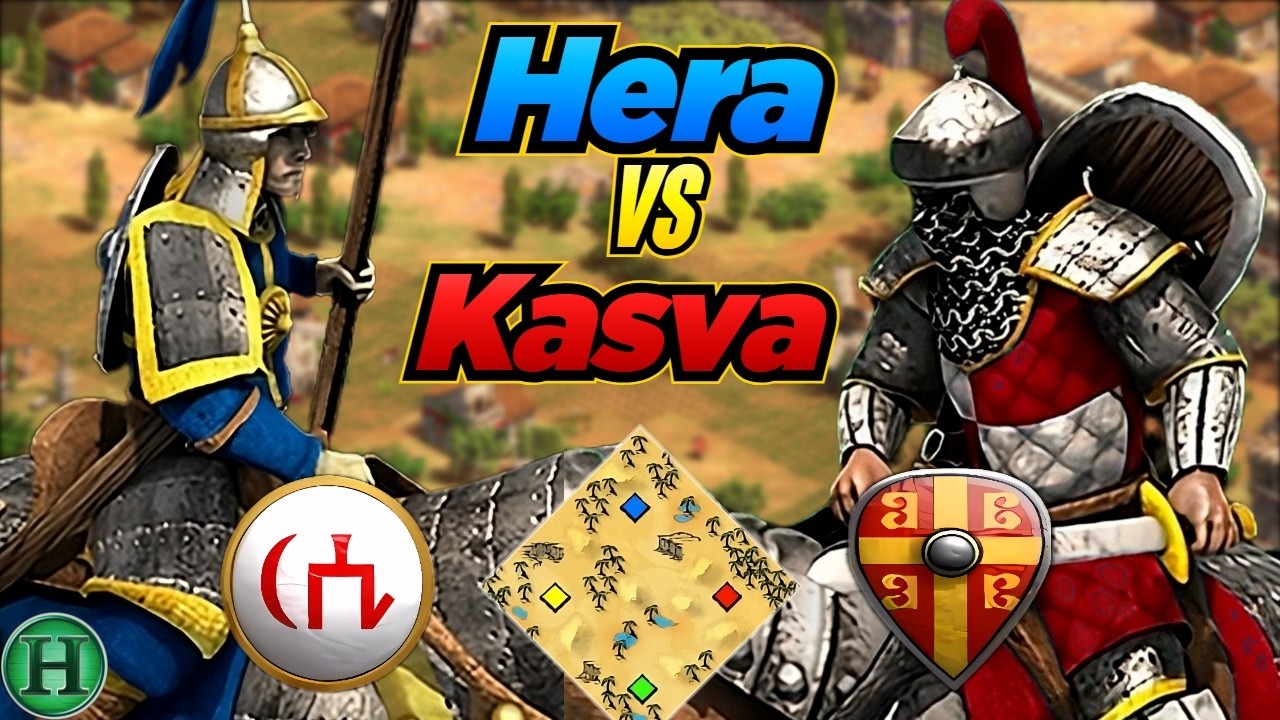 Tatars vs Byzantines | 1v1 Arabia | vs Kasva | AoE2