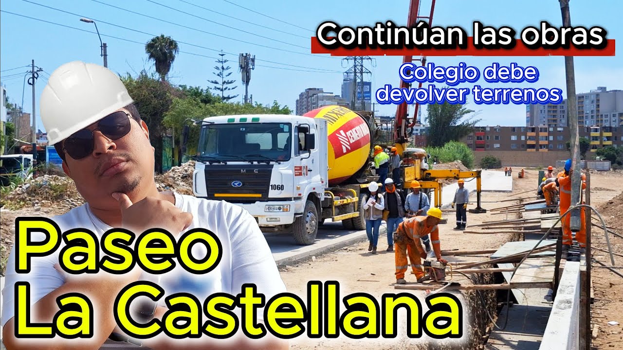 Continúan las obras en la Av .Paseo La Castellana - Enero 2026 🚧🚗