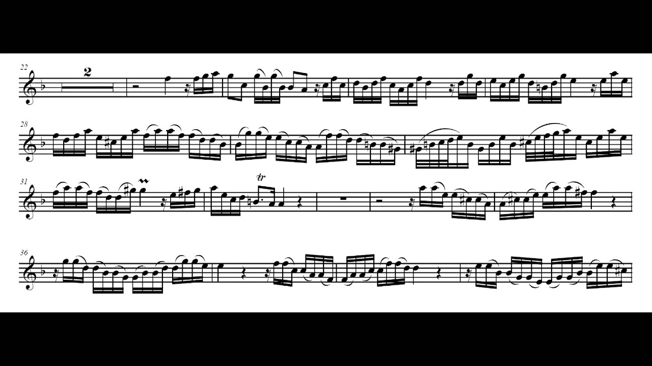 Marcello's Concerto in d minor: I - Andante [Play Along] [B♭ Sheet music]