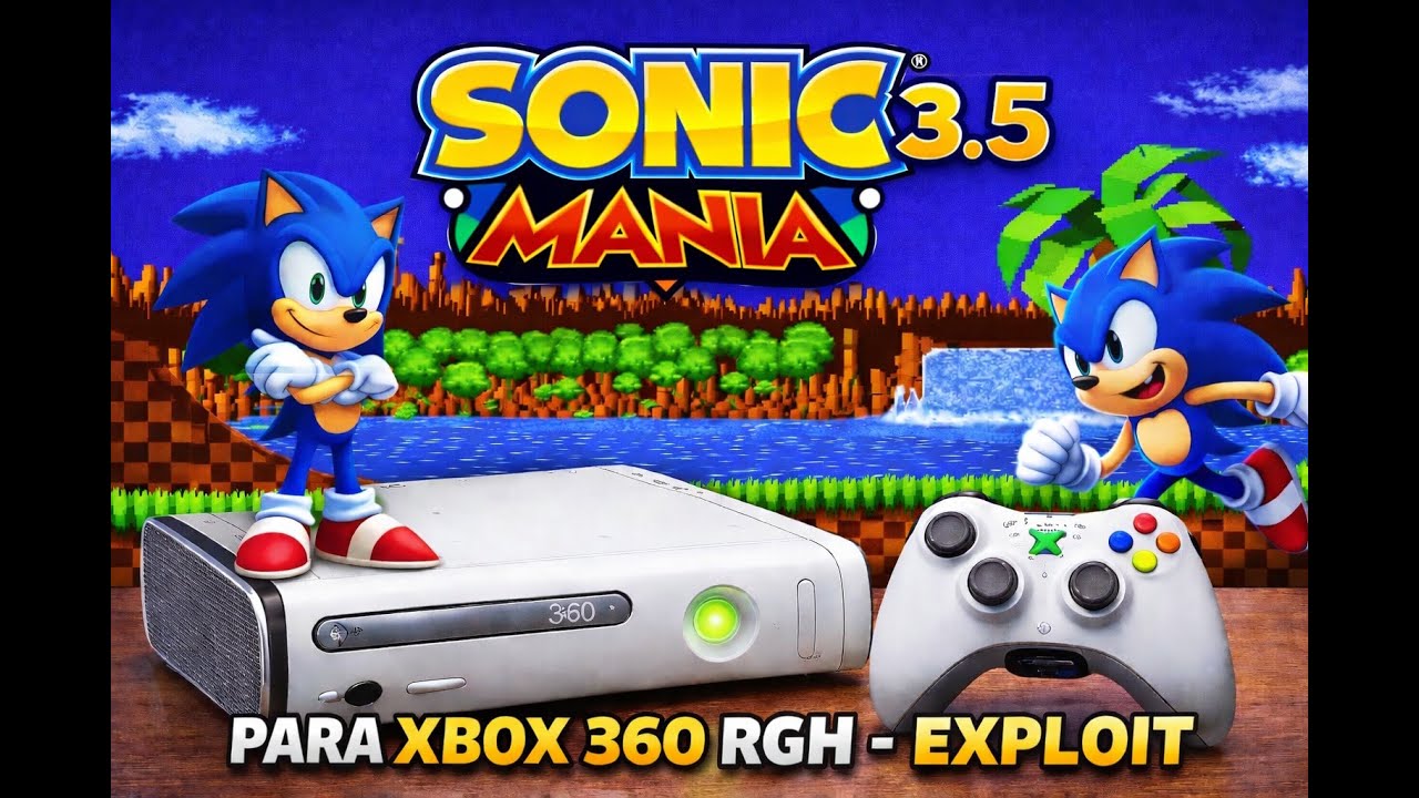 BOMBA! SONIC MANIA EDIÇÃO DEFINITIVA + TUTORIAL DE COMO COLOCAR AS CAPINHAS - XBOX 360 EXPLOIT - RGH