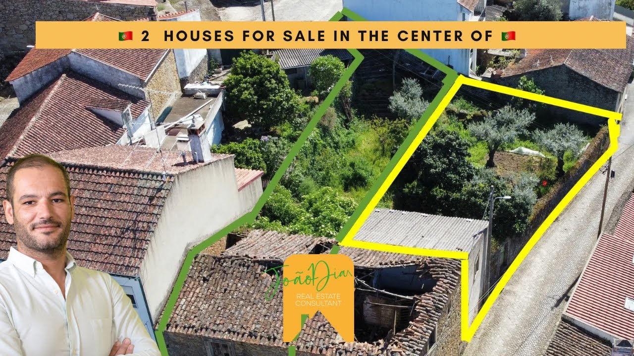 🍀 Sold / vendido 🍀 2 houses with backyard to renovate in #Castelobranco