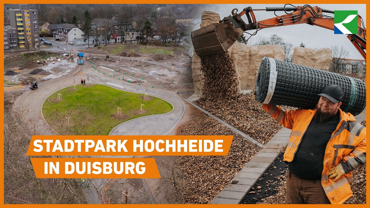 Große Felsen, große Fortschritte | Stadtpark Hochheide in Duisburg