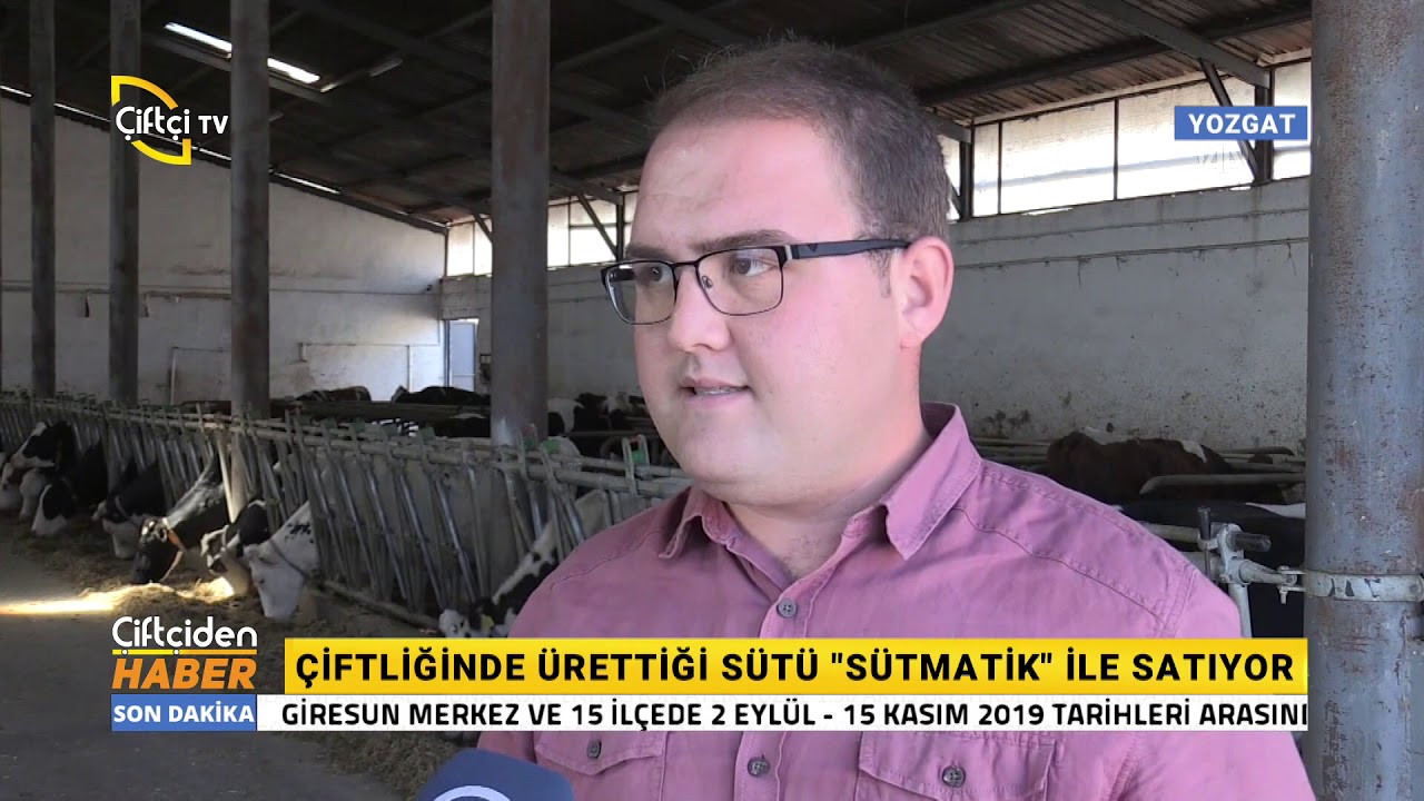 Çiftliğinde Ürettiği Sütü Sütmatik İle Satıyor