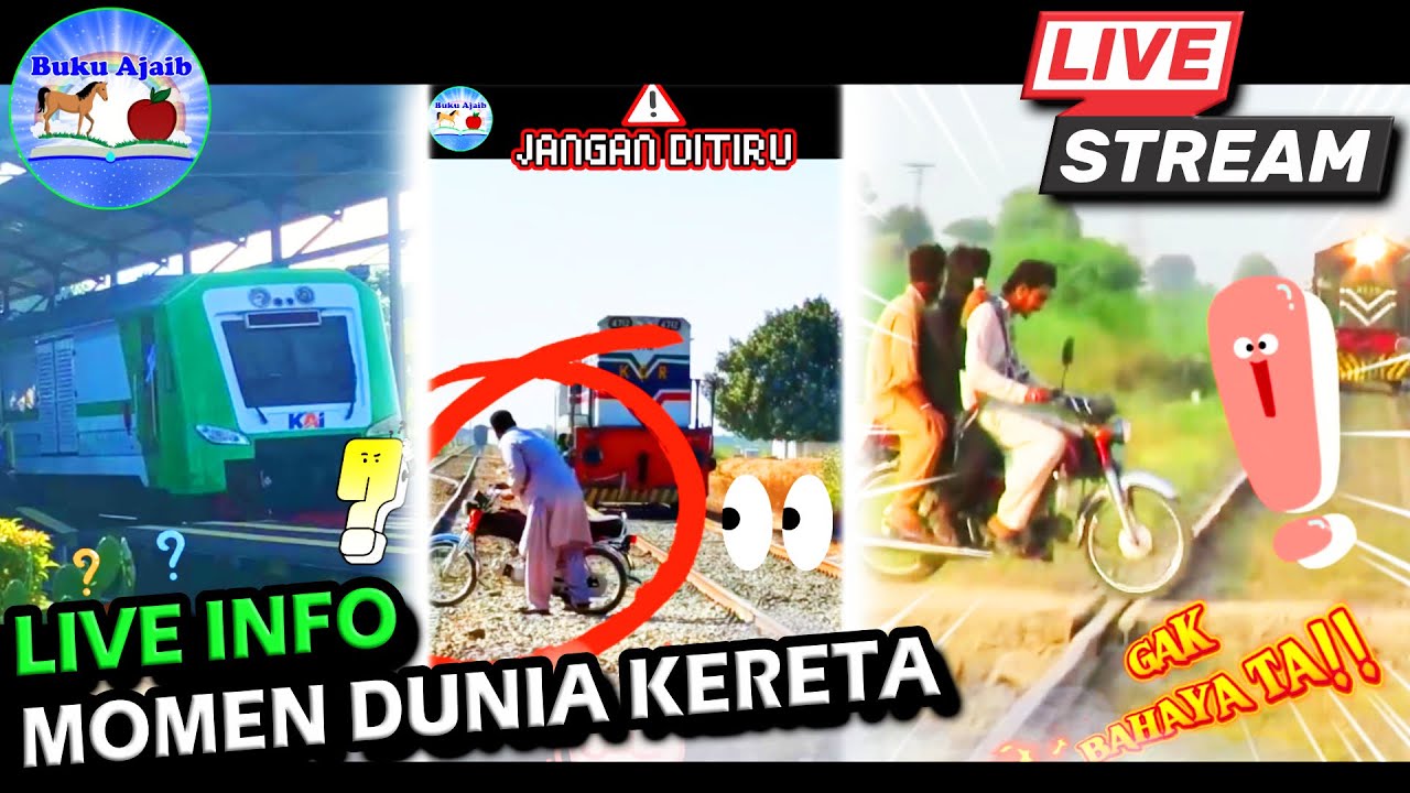 WAW!! Momen Luar Biasa di Dunia Kereta Api Part 3 - LIVE Streaming Buku Ajaib