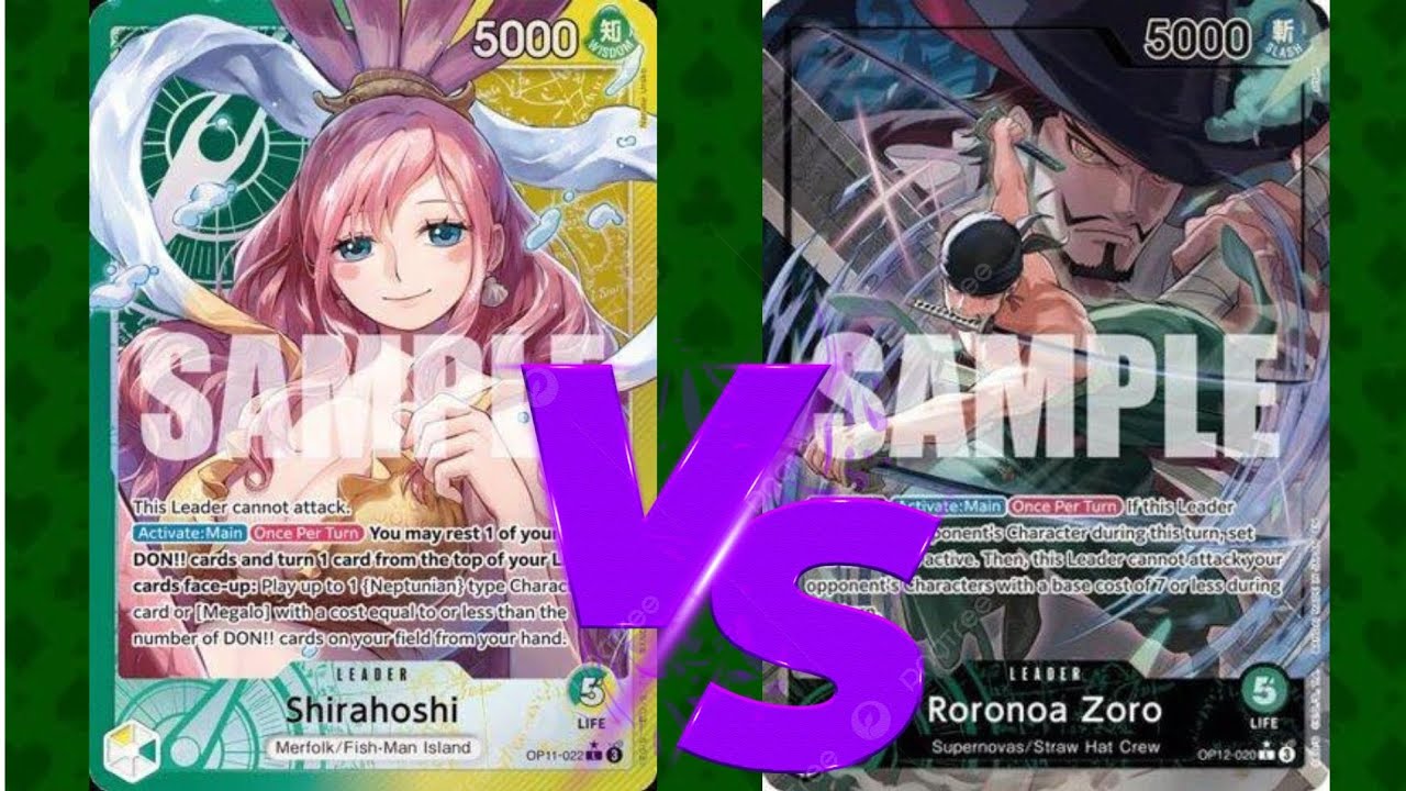 🟢🟡 Shirahoshi VS 🟢 Zoro - OP13 Locals Round 1- One Piece TCG Gameplay 