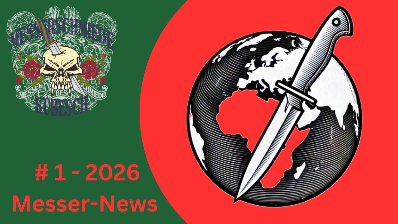 Messernews # 1/26 - Mikromesser, Meteoriten-Damast & Magpul-Stahl: Knife News Januar 2026