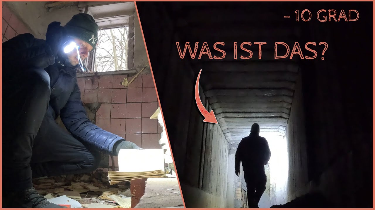 MINUS 10 GRAD in einer verlassenen Sowjetkaserne ❄️&ndash; ORIGINALE Dokumente & GEHEIMBUNKER? LOST PLACE!