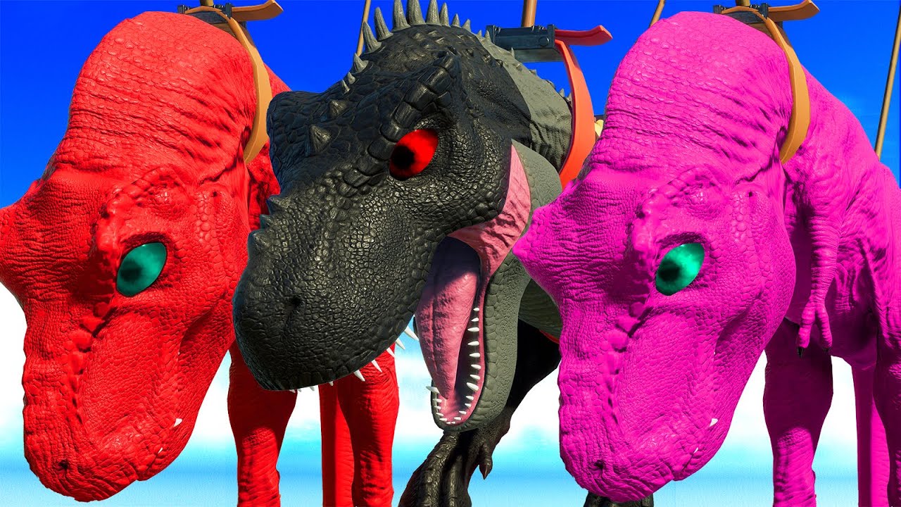 Epic Tyrannosaurus Rex vs Pro 8 Superhero Dinosaurs Jurassic World Evolution 2 Ultimate Dino Battle