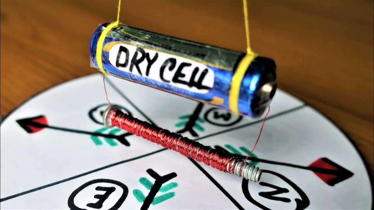 ✅ How to make an electromagnetic compass at Home II DIY Compass II science project