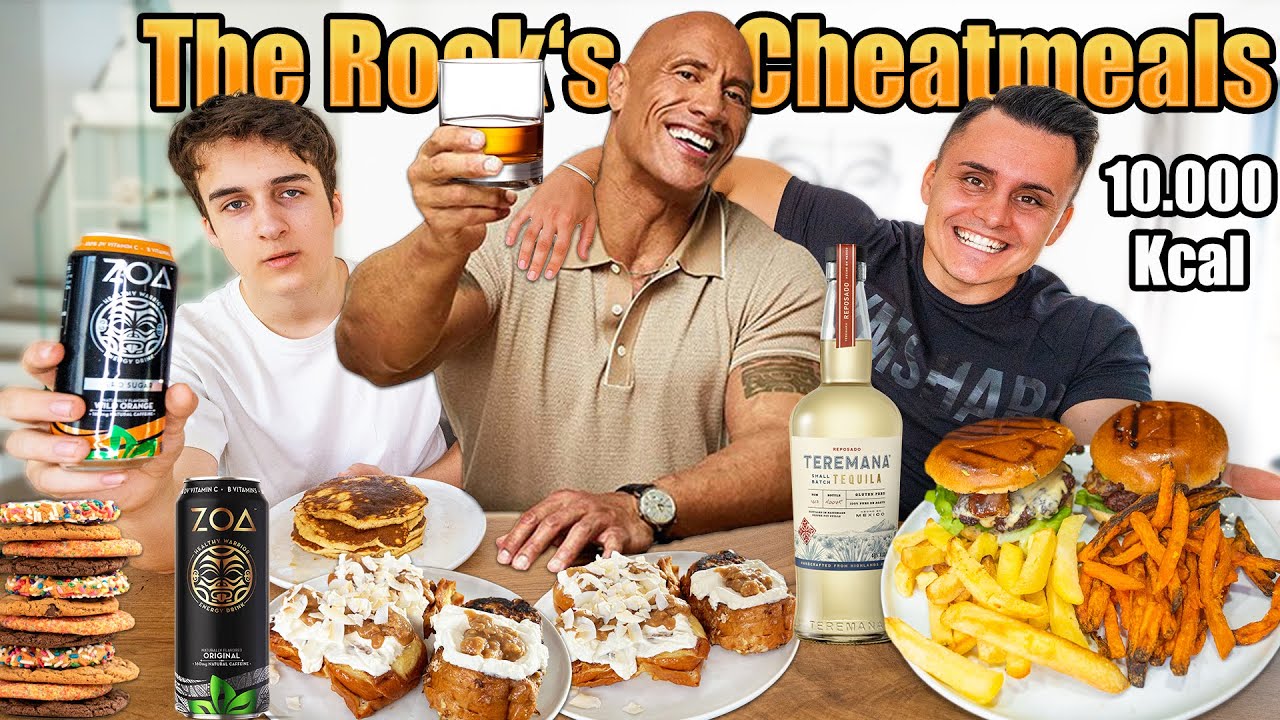 WIR probieren THE ROCK's CHEATDAY Meals *&uuml;ber 10.000 Kalorien* 2022 Edition