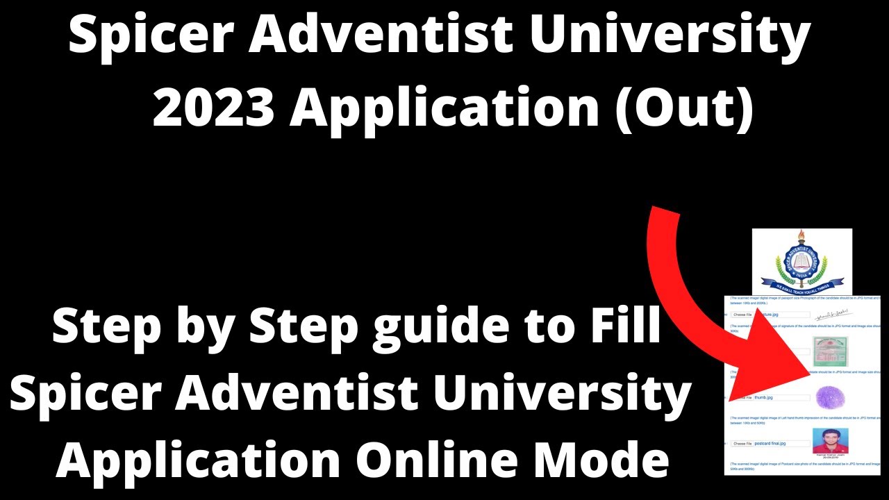 Spicer Adventist University Admission 2023 Application (Started)- How to Fill Application Form