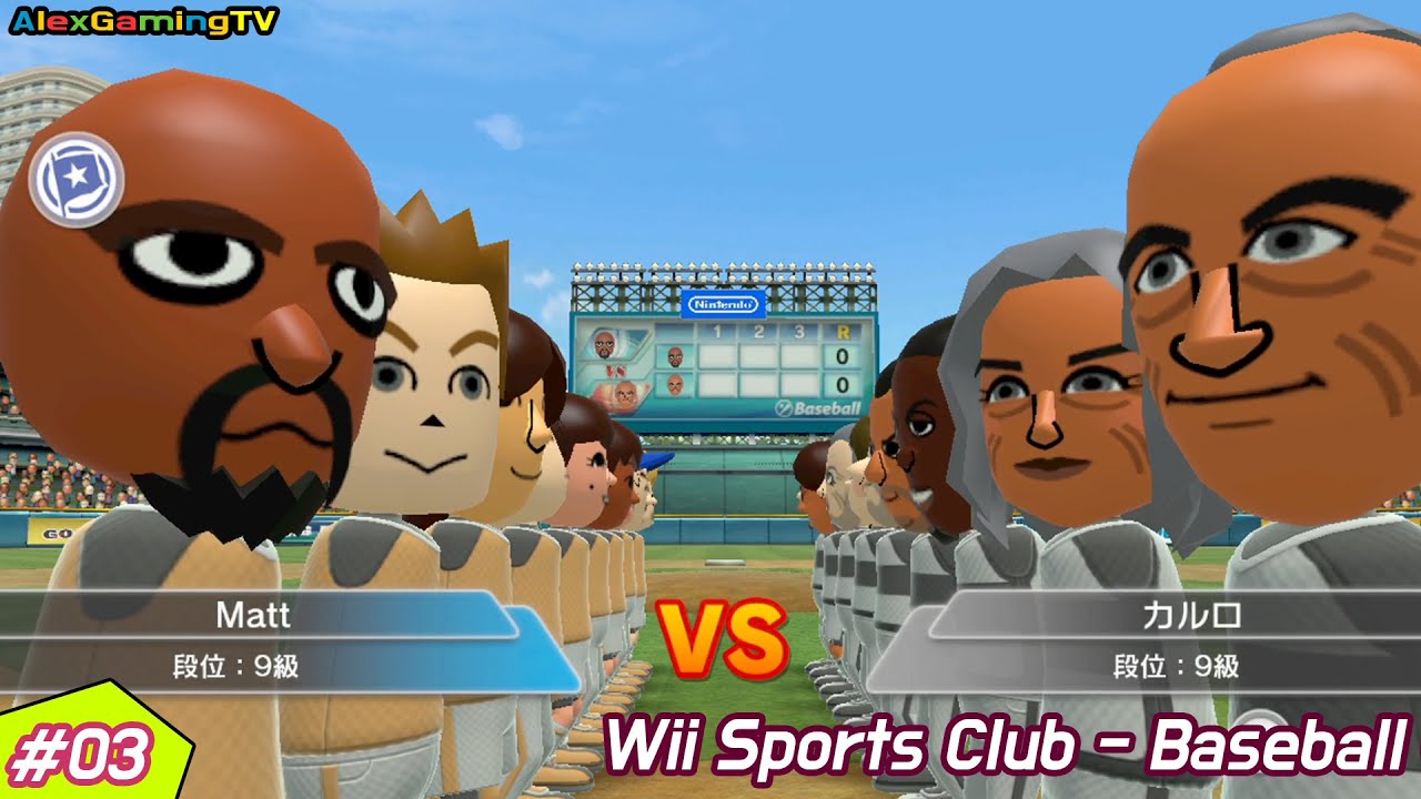 Wii Sports Club - Baseball (Wii U, #003) Player Matt Team ( Road to Pro Class )
