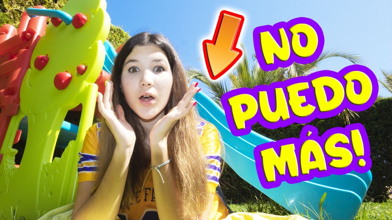 PASO 24 HORAS DEBAJO DE UN TOBOGÁN...Y TERMINA ASÍ...💦 | Daniela Golubeva