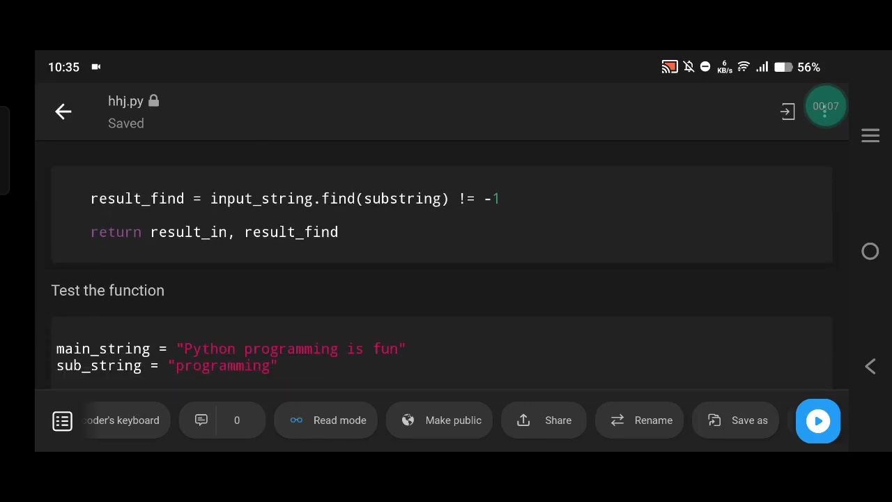 Python | Check if a Substring is Present in a String