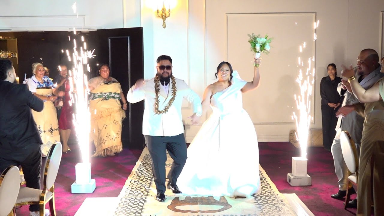 ❤️ Celebrating Love! ✨ Newlyweds 🇼🇸 Davie & ‘Ofa 🇹🇴 Wedding Party Entrance