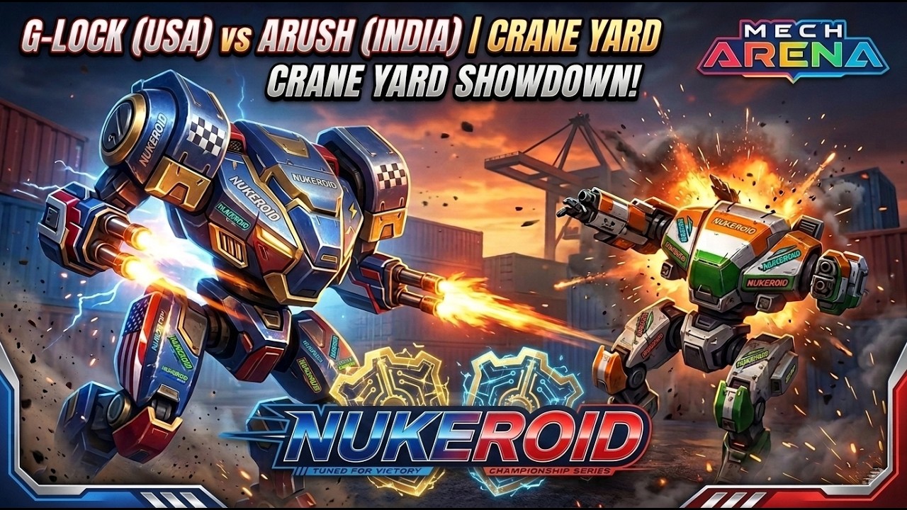 Mech Arena GOD Mode: G-LOCK (USA) vs Arush (India) PvP Clash Insane Pro Gameplay NUKEROID