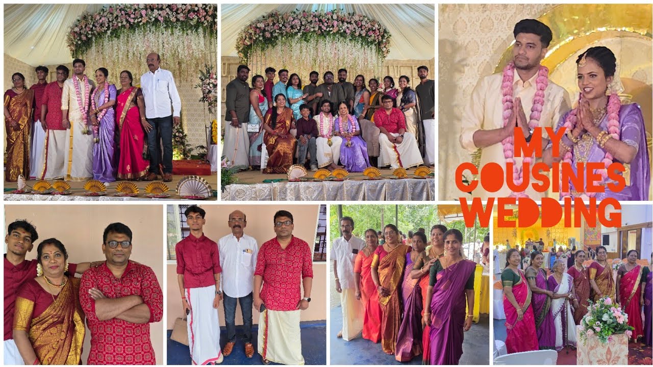 My cousines Wedding in Kerala/Hindu wedding/Sadya/Decorations/Costumes
