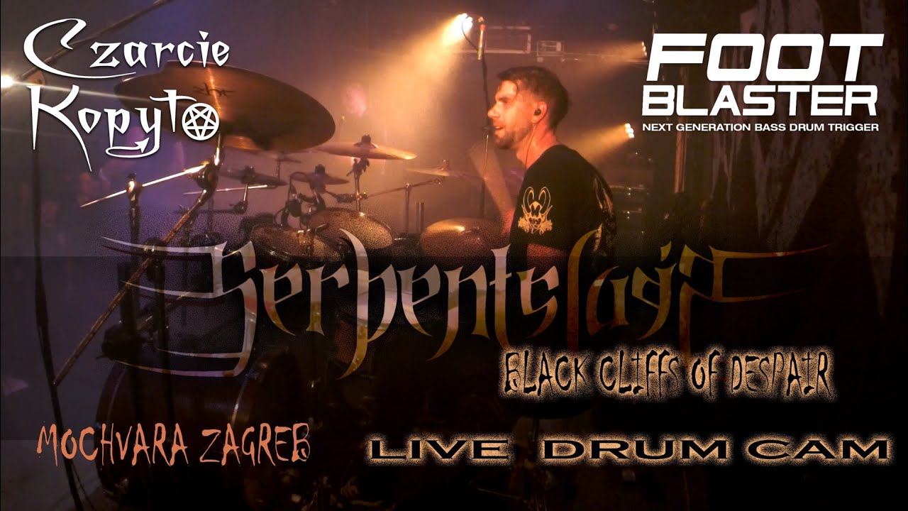 Serpentslain - Black Cliffs Of Despair - Live Drum Cam / Močvara Zagreb